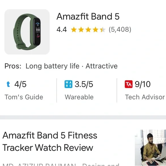 NEW AMAZFIT Band 5 Fitness Tracker in Olive and Black W/Alexa - Picture 5 of 11